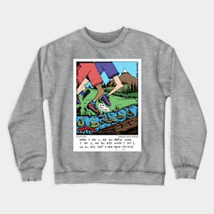 Hikers on the move Crewneck Sweatshirt